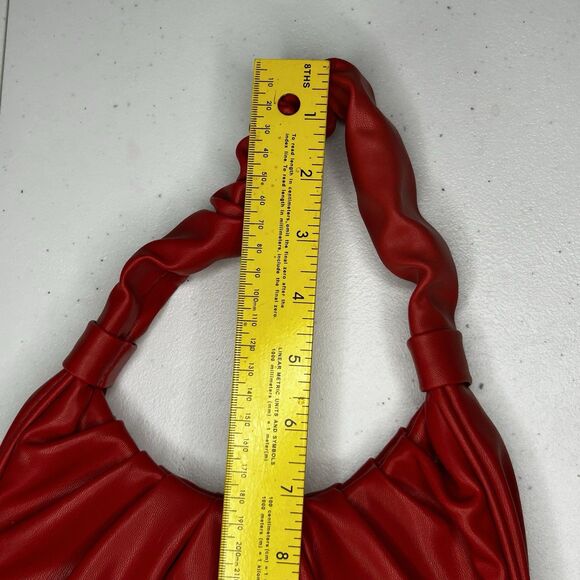 Olivia & Kate Coral Small Baguette Vegan Leather Handbag NWOT - Picture 8 of 9